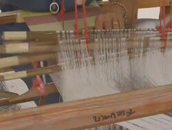 Weaving apparatus Stock Footage