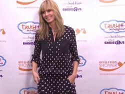 Heidi Klum at the Babies "R" Us Throws A #TrulyScrumptious Operation Shower Event Hosted By Heidi Klum Stock Footage