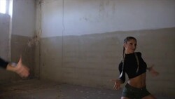 Dancing in the dust Stock Footage