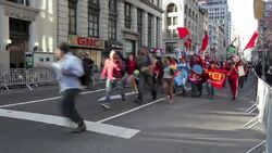 CLEAN : New Yorkers join worldwide News Clip