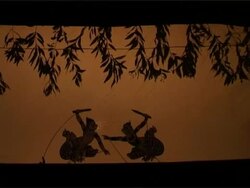 Cambodia, Shadow Puppets Stock Footage