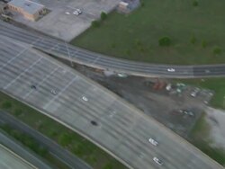 AERIAL WS View of Roads / New Orleans, Louisiana, United States Stock Footage