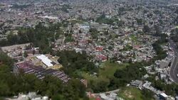 View of overpopulation in sprawling Mexico City. Stock Footage