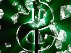 Diamond #9 rays HD green Stock Footage