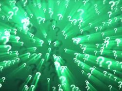 Question Marks Green Stock Footage