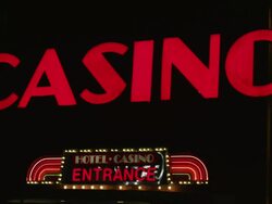 Casino entrance Stock Footage