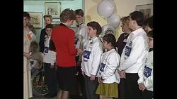 Princess Diana at the Children of Europe Awards News Clip