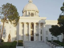 MS Shot of Alabama Capitol building / Montgomery, Alabama, United States Stock Footage