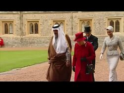 Qatar State Visit to Britain - Ceremonal Welcome News Clip