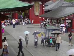 HA, Senso-ji temple grounds, Tokyo, Japan Stock Footage