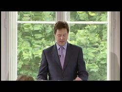 Nick Clegg speaks on Media Ethics News Clip