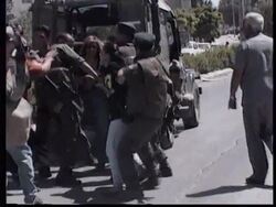 WEST BANK: DEMONSTRATION ABOUT ARAB PRISONERS UPDATE News Clip