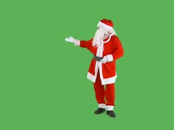 Santa Claus Advertising Stock Footage