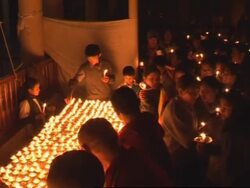 Tibetan students hold vigil to remember those who died in unrest News Clip
