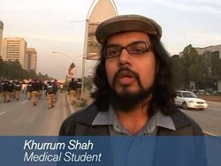 Pakistani students battle with police News Clip