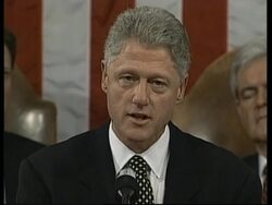 USA: WASHINGTON: PRESIDENT CLINTON STATE OF THE UNION ADDRESS News Clip