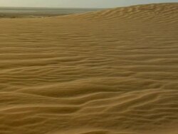 WS, CS, Sand dunes in Sahara desert, Banc d'Arguin National Park, Mauritania Stock Footage