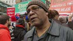 Fast food workers go on strike, joined by supporters in 100 cities News Clip