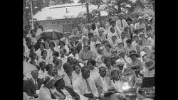 African-Americans gather to show their appreciation to Secretary of Commerce Herbert Hoover for his assistance during Mississippi flood disaster in 1927 News Clip