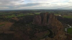 Aerial Oregon Smith Rock State Park Stock Footage