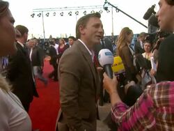 Daniel Craig at the Cowboys & Aliens UK Premiere at London England. (Footage by WireImage Video/Getty Images Entertainment Video) Stock Footage
