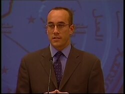 Kimmit and Senor comment on Najaf, Allawi News Clip