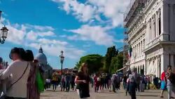 Venice italy Tourist Visiting Stock Footage
