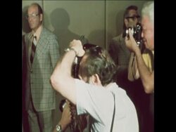 SYND 9-8-73 GERMAN BOXER MAX SCHMELING IS MET BY JOE LOUIS IN NEW YORK News Clip