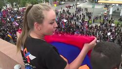 CLEAN : Armenians hit Hollywood for massacre anniversary News Clip