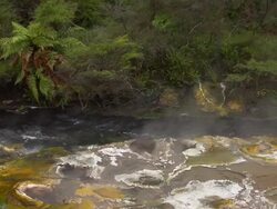 SLOW MOTION: Hot Spring New Zealand Stock Footage