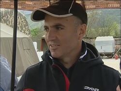 WRAP Pope tours earthquake areas,  pope tripping up, sot News Clip