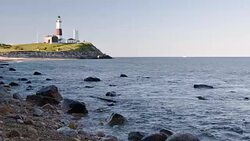 Montauk Point Lighthouse Stock Footage