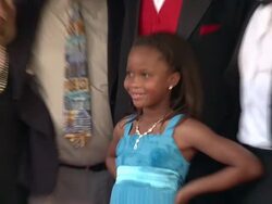 Nancy Utley, Stephen Gilula, Dwight Henry, Quvenzhane Wallis, Benh Zeitlin & Lucy Alibar at Fox Searchlight Pictures And Cinereach Present 'Beasts Of The Southern Wild' Premiere & Party, New Orleans, Louisiana, 06/25/12. Stock Footage
