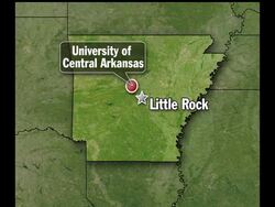 The head of the University of Central Arkansas said Monday "our campus is safe" after a shooting left two students dead and a third person wounded. Police said there was no ongoing threat and that they were questioning two people. News Clip