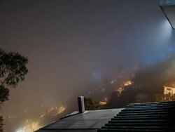 ECUADOR GUAPULO TIMELAPSE CON NIEBLA Stock Footage