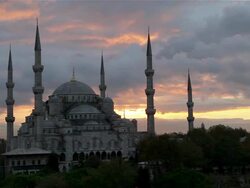 Blue Mosque Stock Footage