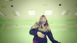 Young woman dancing hip hop Stock Footage