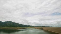 Beautiful dam in Thailand. Stock Footage