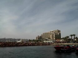 Eilat Resort Hotels Stock Footage