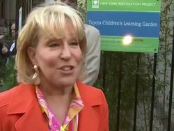 Seventh Annual Spring Picnic at Toyota Children's Learning Garden Stock Footage