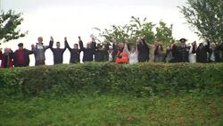 Soldier Plays Last Post in Lochnagar Crater News Clip