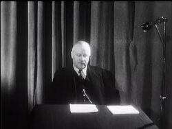 M TANNER ANNOUNCES FINNISH ARMISTICE - News Clip