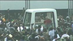 Pope Benedict XVI closes his African trip with a mass News Clip