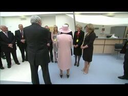 The Queen Chats with BBC Staff at the Media Centre News Clip