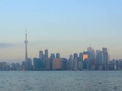 Toronto Skyline Time Lapse Stock Footage