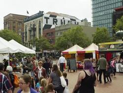 San Francisco open market Stock Footage