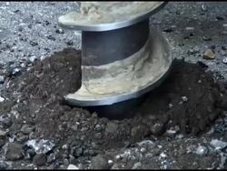 Environmental Soil, Earth, Dirt Drilling Stock Footage