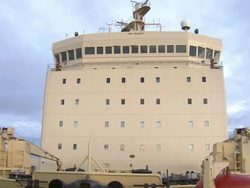 Superstructure and Bridge of an Icebreaker News Clip