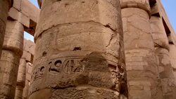 Hypostyle Hall from Karnak Temple, Luxor Egypt Stock Footage
