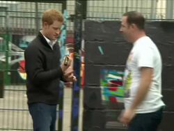 Prince Harry Visits Nottingham News Clip